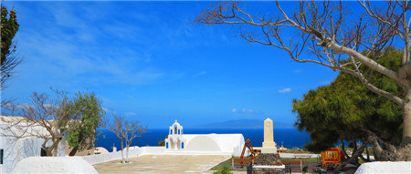 藍天下的希臘美景